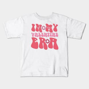 Retro Groovy In My Valentine Era Valentine Day Womens Girls Kids T-Shirt